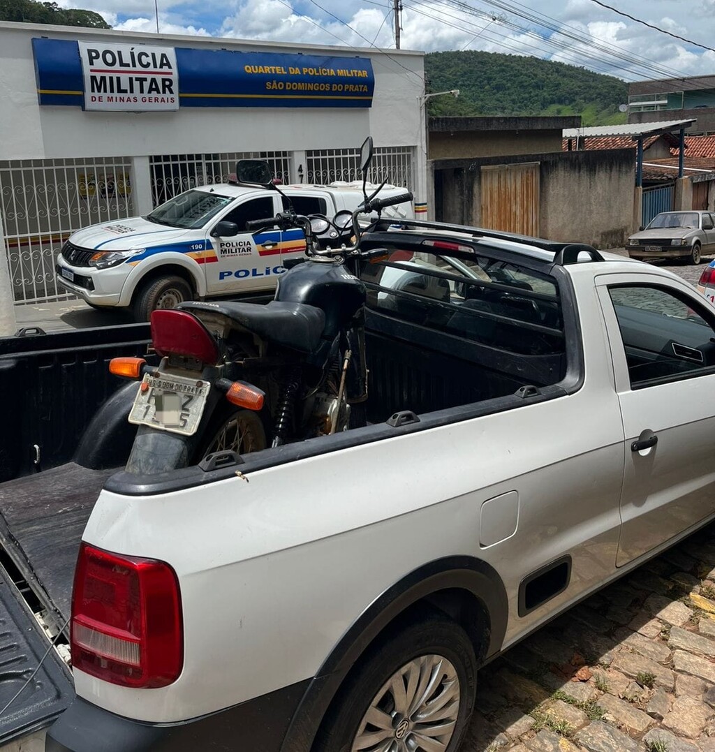 Jovem é detido com munições após conduzir moto sem CNH em São Domingos do Prata