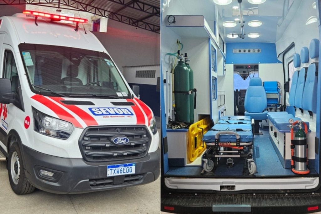 Sevor recebe nova ambulância em João Monlevade.